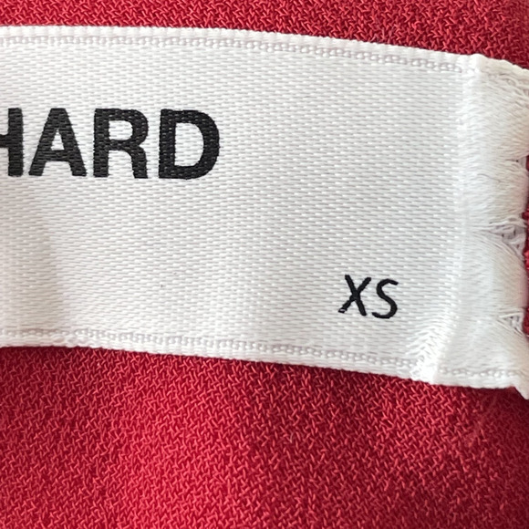 Amanda Uprichard Red Maxi Dress XS High Neck Cutout Slit Formal Sleeveless‎ - Picture 9 of 9